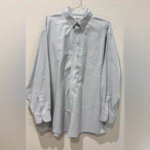 Roundtree & Yorke Gold Label anon-Iron Gray Dress Shirt | 17.5/35